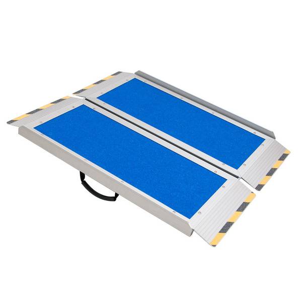 Mega-Optim 2PR1-150 Folding Ramp (Book-Style) 150 cm, Blue, 300 kg Load Capacity