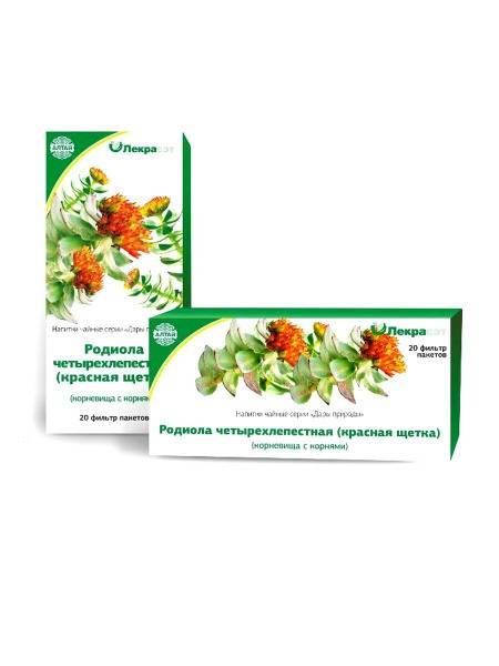 Rhodiola Rosea (Red Brush) Tea Bags: 40 Count (2 Packs)