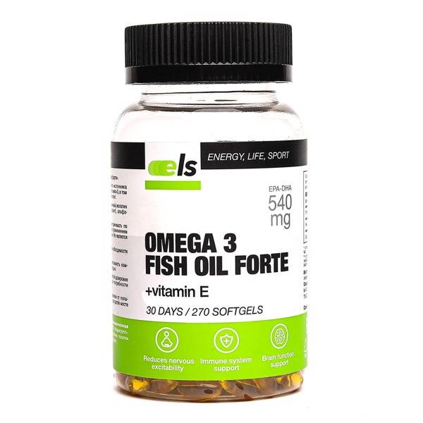 Omega-3 Fish Oil Forte with Vitamin E - 270 Capsules (350mg)