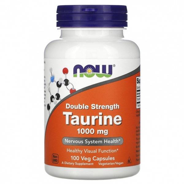 NOW Foods Taurine 750mg Capsules - 100 Count