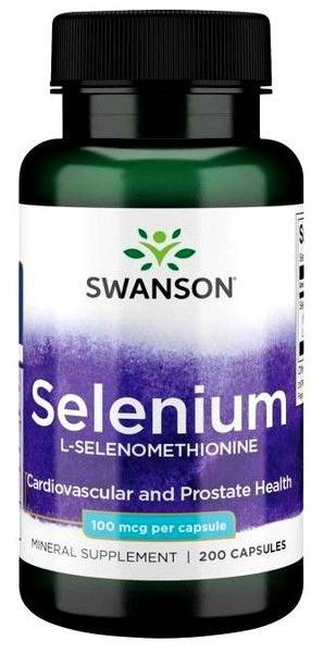 Swanson Selenium 200mcg, 200 Capsules: Essential Mineral for Total Body Health