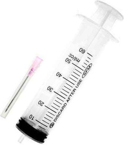 SFM Hospital Products 50 ml Three-Component Disposable Syringe