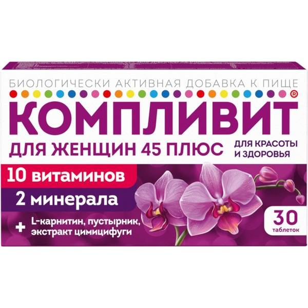 Complivits Vitamins for Women 45+ | Beauty, Health & Wellness (30 Tablets)
