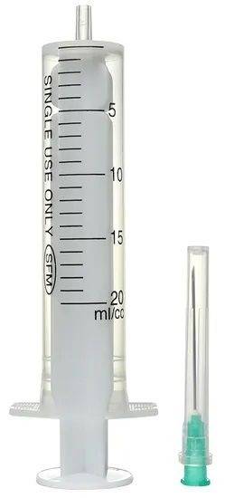 Disposable 2-Component Syringe 20 ml with 21G 0.8 x 40 mm Needle
