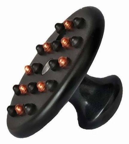 Ebony Massage Roller (Golden Ratio) with Copper - Medium (9cm)