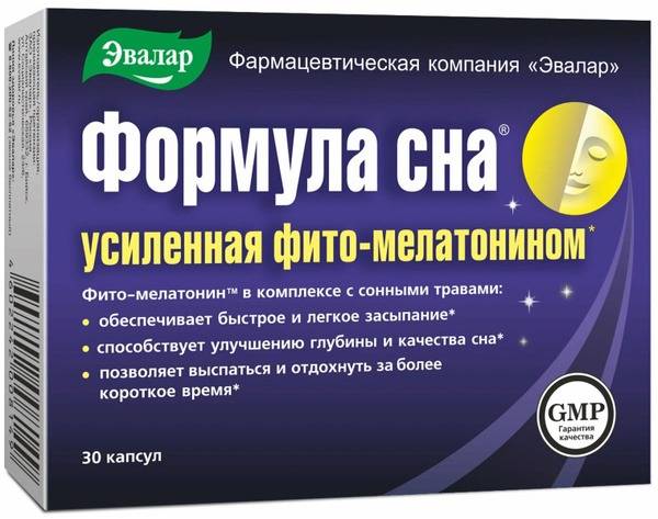 Evalar Sleep Formula Enhanced Capsules 30 Pack 0.35 g