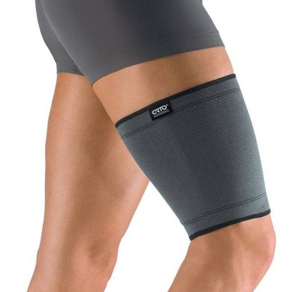 ORTO Professional HBC 120 Elastic Thigh Bandage, Nano Bamboo Charcoal, 1 Pack