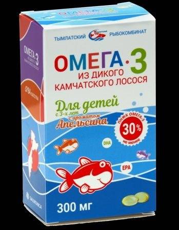 Kids' Omega-3 Wild Alaskan Salmon Oil - 300mg, 84 Orange Flavored Capsules