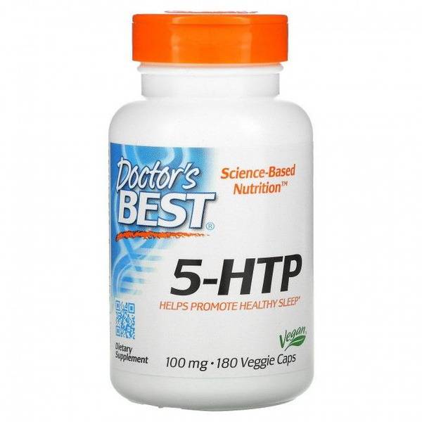 Doctor's Best 5-HTP 100mg Vegetarian Capsules (180 Count)