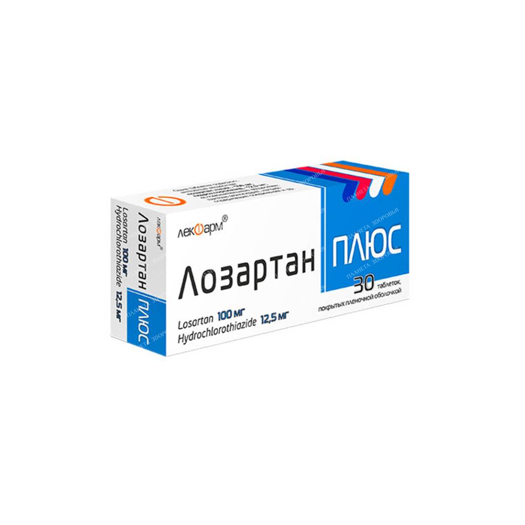 Losartan plus tablets p/o 100mg/12.5mg №10x3