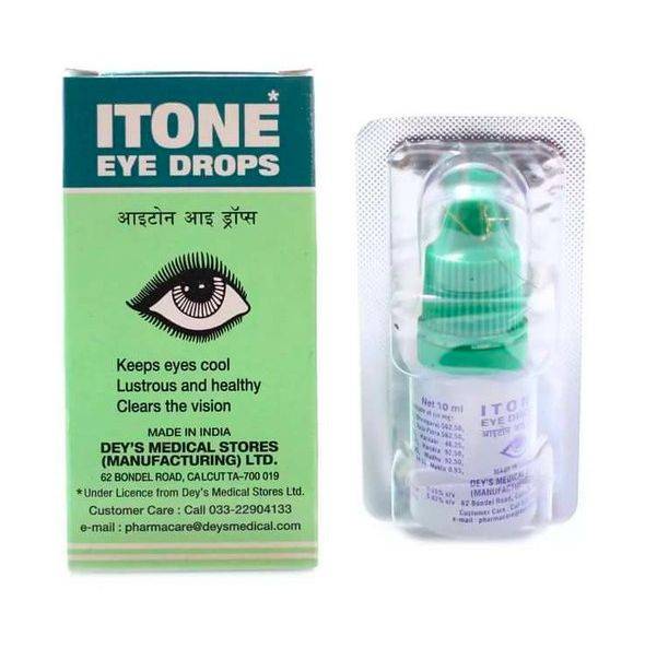 Dey's Medical ITONE Eye Drops for Eye Strain, Dryness and Watering, 10 ml