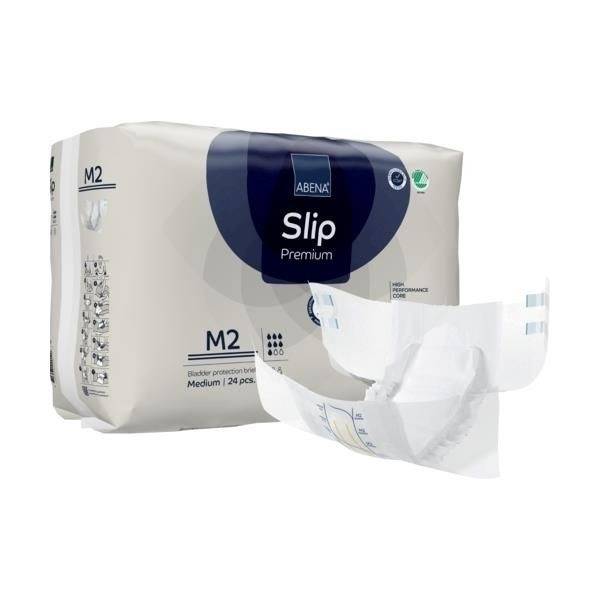 Abena Slip M2 Adult Diapers: Breathable, Overnight & Post-Surgery (70-100cm, 24ct)