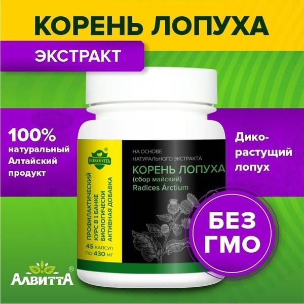 Burdock Root Capsules for Liver & Stomach Detox: Inulin & Tannin Source