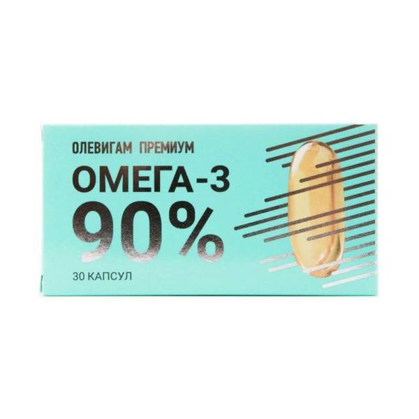 Olevigam Premium Omega-3 90% Capsules 30 (1300 mg) per Pack