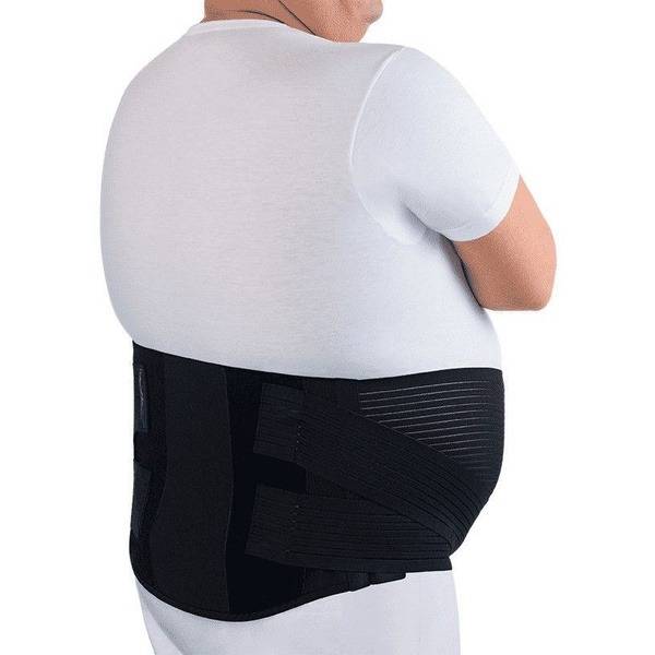AirPlus BPA-140 Abdominal Support Bandage/Corset (Size 4/XL, Black)