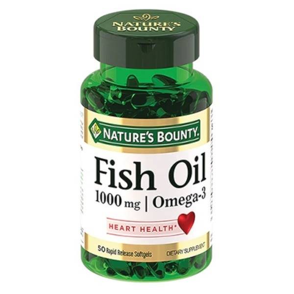 Nature's Bounty Fish Oil 1000mg - 50 Softgels