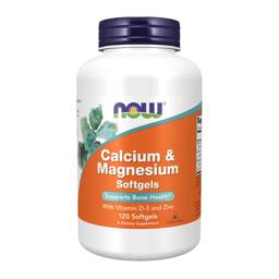NOW Foods Calcium, Magnesium, Zinc & D-3, 120 Softgels Capsules #1