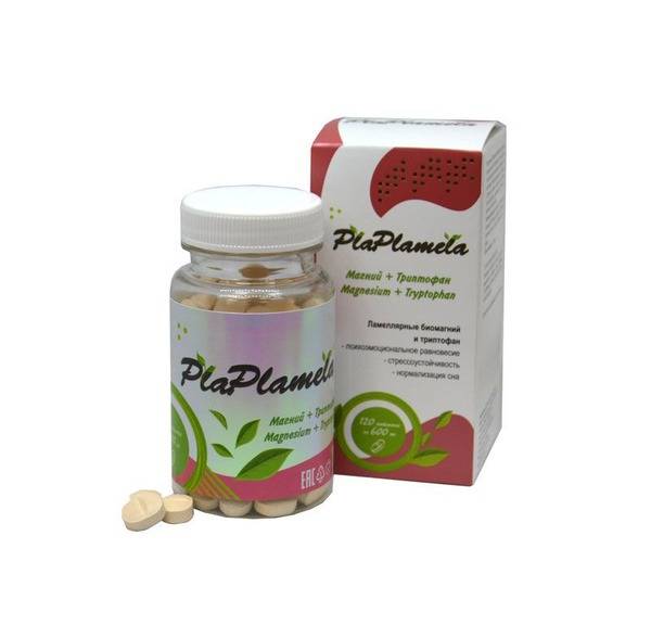 PlaPlamela Magnesium & Tryptophan Supplement - 120 Tablets