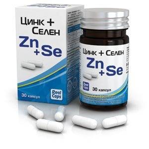Zinc & Selenium RealCaps 25mg - 30 Capsules