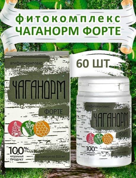 Chaganorm Forte (60 Capsules): Bee & Human Apifit Complex