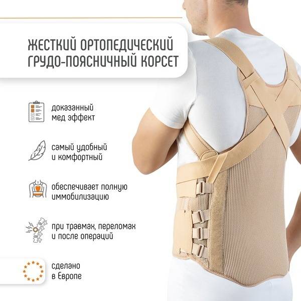 Orliman TLSO Back Brace: Rigid Lumbar Support for Herniated Discs & Compression Fractures