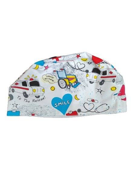 Women's Printed Medical Caps