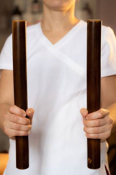 THAITRENER Bamboo Massage Sticks 37-45 cm 2-Pack