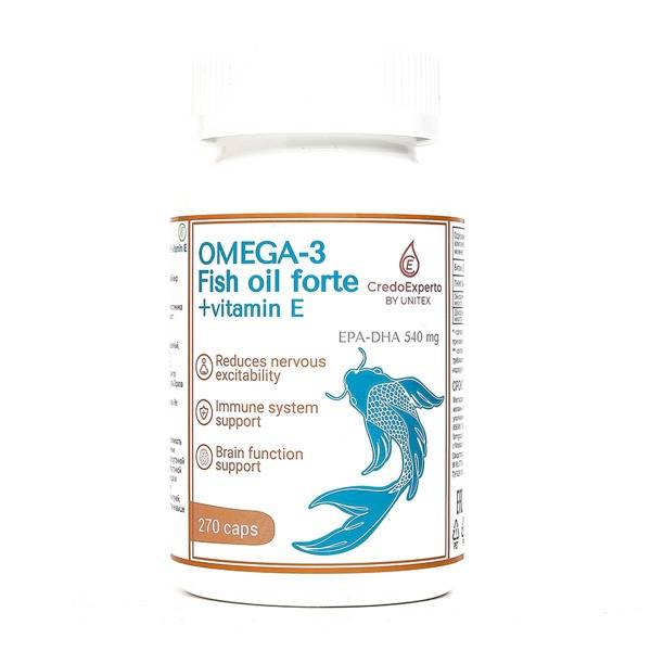 Omega-3 Fish Oil 270 Capsules (350mg) - CredoExperto