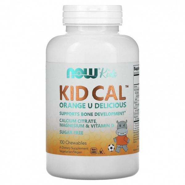 NOW Foods Kid Cal Calcium Gummies for Kids - 100 Count