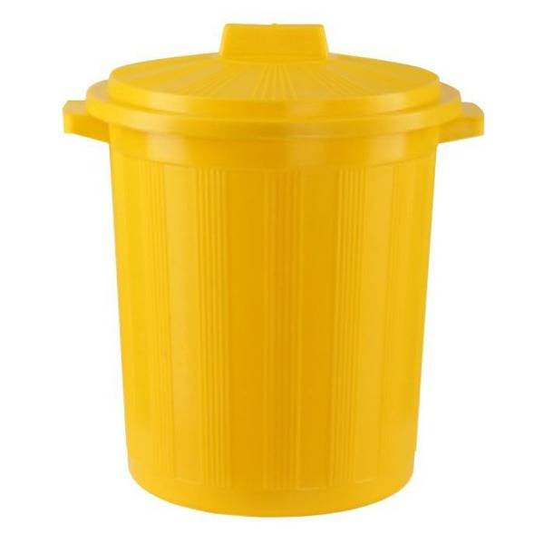 Medical Waste Bin 50L - Class B - 50cm High - Yellow