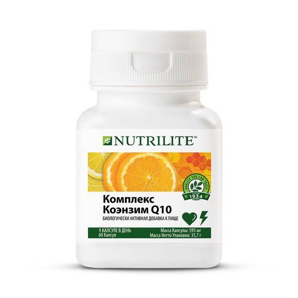 Amway Nutrilite Coenzyme Q10, 60 () Tablets 595 mg