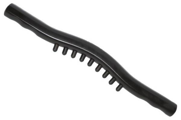 Ebony Roller Massage Tool with Spikes: Body Self-Massage