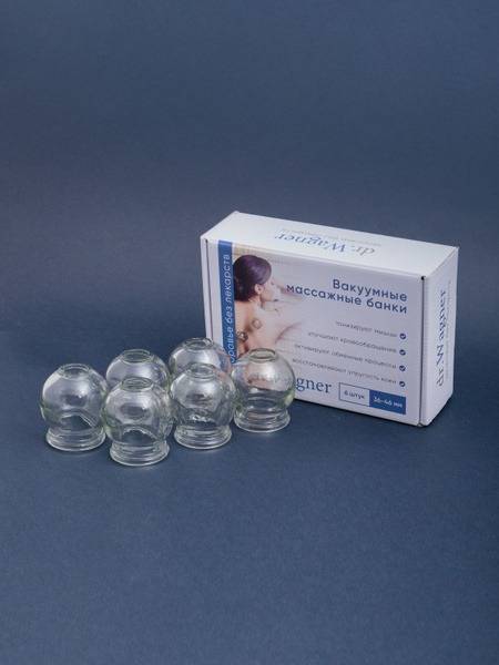 Medical Grade Glass Cupping Sets (6 Cups, 36-46mm) for Hijama