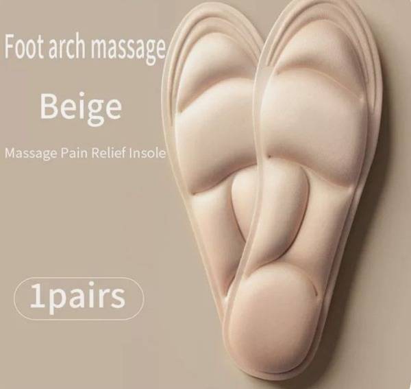 Orthotic Insoles: Soft, Breathable, Shock-Absorbing, Blister Prevention (Sizes 35-39)