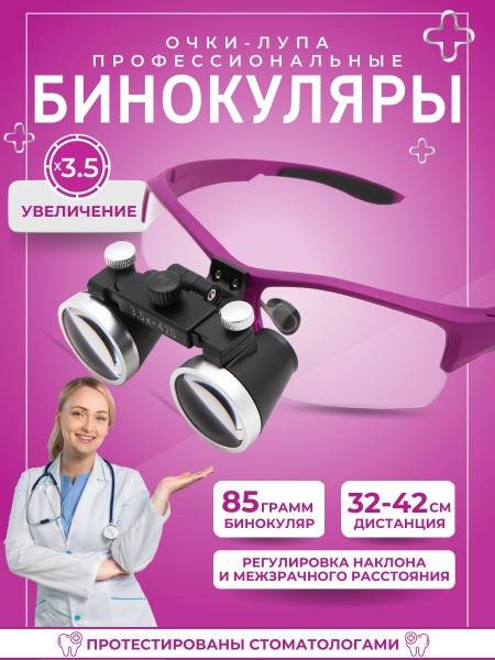 3.5x Binocular Loupes for Dentists & Jewelers