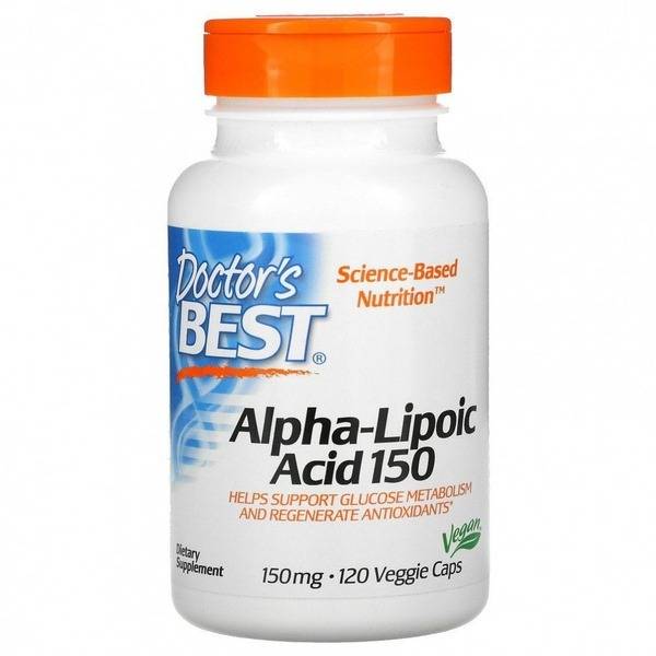 Doctor's Best Alpha-Lipoic Acid 150mg, 120 Veggie Caps