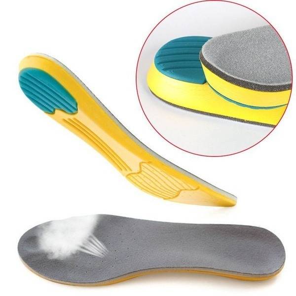 Orthotic Insoles with Shock-Absorbing Heel (Sizes 35-40)