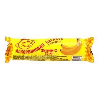 Askoprom Ascorbic Acid with Sugar Banana 25 mg #10, 20-count set #2