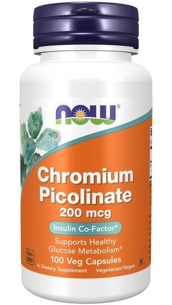 Chromium Picolinate 200 mcg (100 Capsules): Supports Metabolism & Blood Sugar