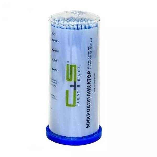 Clean+Safe Fine Dental Applicators, Blue, 100 Pack 100 Count
