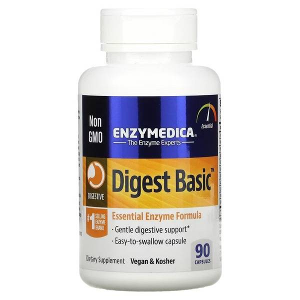 Enzymedica Digest Basic Enzyme Supplement, 90 Capsules