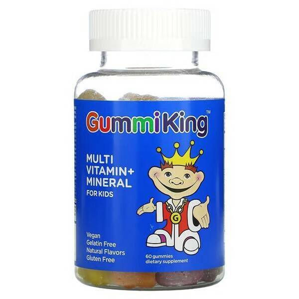 GummiKing Multivitamin Gummy, Assorted Flavors, 60 Chewable Tablets