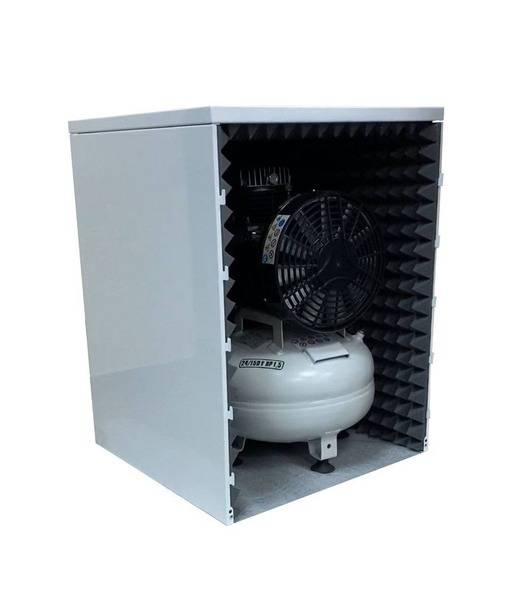 Noise-Reducing Compressor Cover White for Medical Equipment