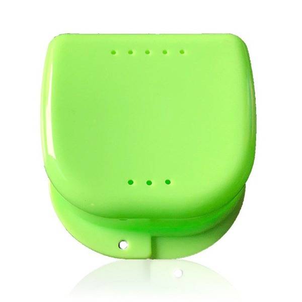 Small Green Denture and Mouthguard Storage Case, 1 Unit
