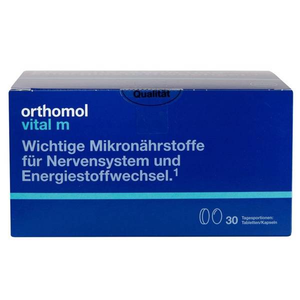 Orthomol Vital M Dietary Supplement for Men, 30 Sachets