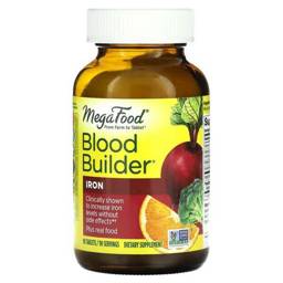 MegaFood Blood Builder Iron Supplement - 90 Tablets for Energy & Iron Support #1