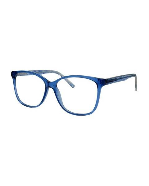 Basic Collection Square Plastic Eyeglass Frame, Turquoise, 54 mm Lens Width