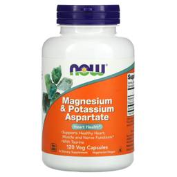 NOW Foods Magnesium and Potassium Aspartate 120 Capsules #1