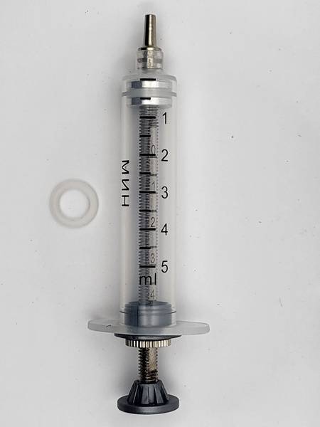 Veterinary Reusable Syringe, 5 ml, Disassemblable