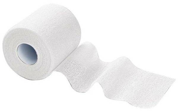 Elastic Medical Bandage, 8 cm x 4 m, White, High Stretch